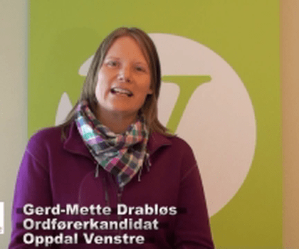 video:gerdmette drabls oppdal venstre